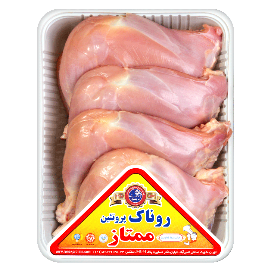 ران مرغ بدون پوست 900 گرم کشتار روز